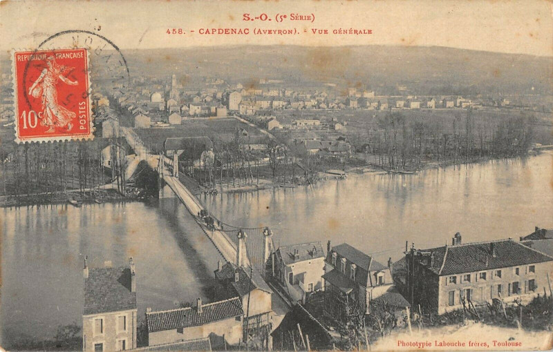 Carte postale ancienne Capdenac Vue Generale