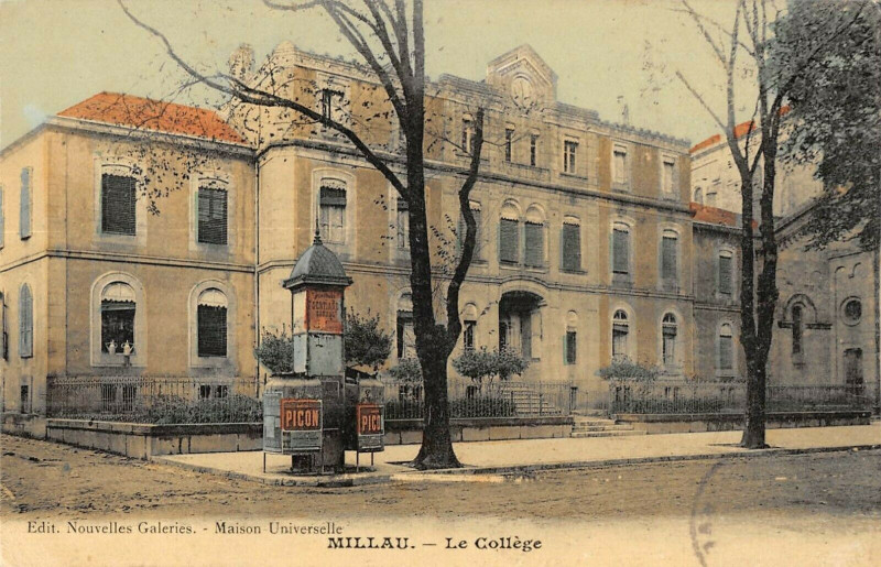 Carte postale ancienne Millau Le College à Millau