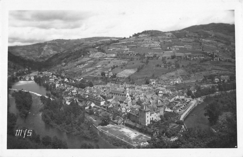 Carte postale ancienne Entraygues Vue Generale