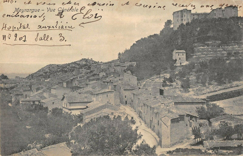 Carte postale ancienne Meyrargue Vue Generale