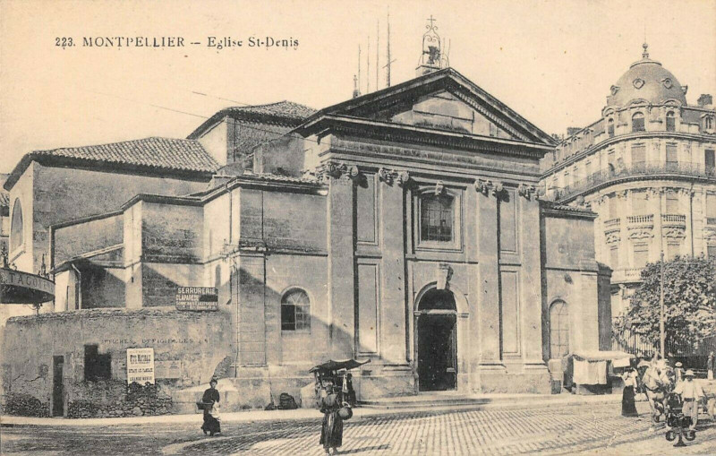 Carte postale ancienne Montpellier Eglise Saint Denis à Montpellier