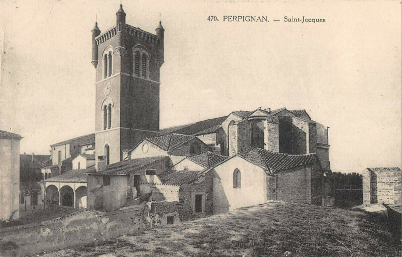 Carte postale ancienne Perpignan Saint Jacques à Perpignan