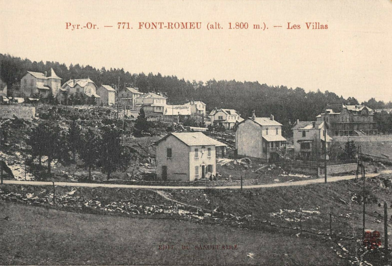Carte postale ancienne Font Romeu Les Villas