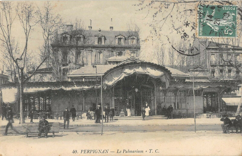 Carte postale ancienne Perpignan Le Palmarium à Perpignan