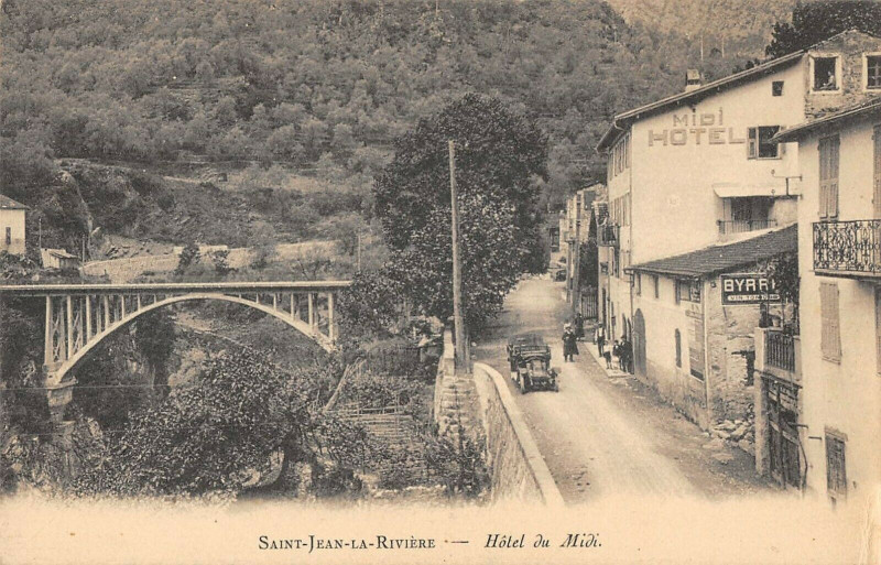 Carte postale ancienne Saint Jean La Riviere Hotel Du Midi