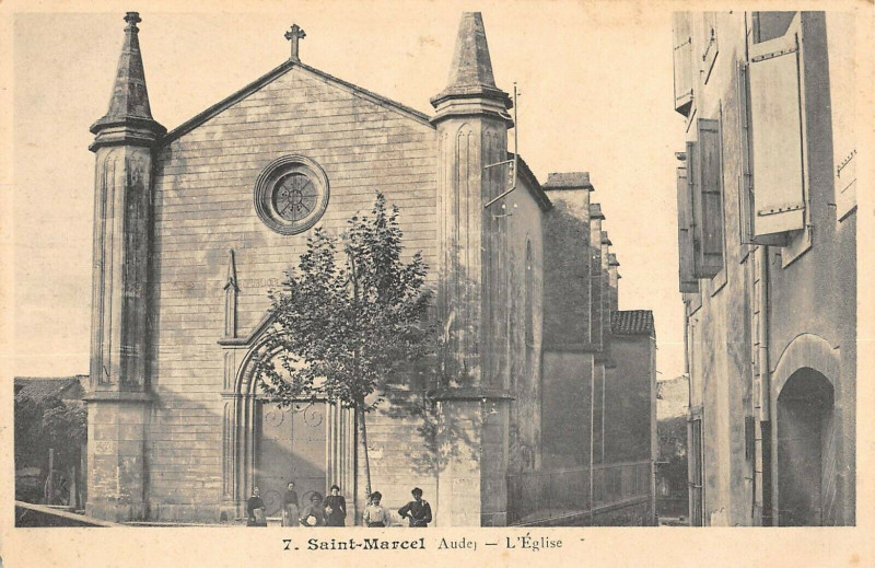 Carte postale ancienne Saint Marcel Eglise