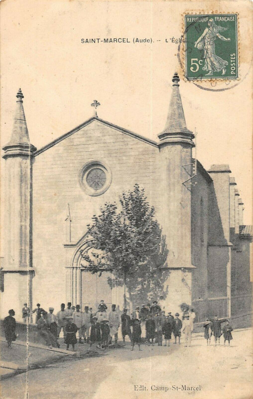 Carte postale ancienne Saint Marcel Eglise