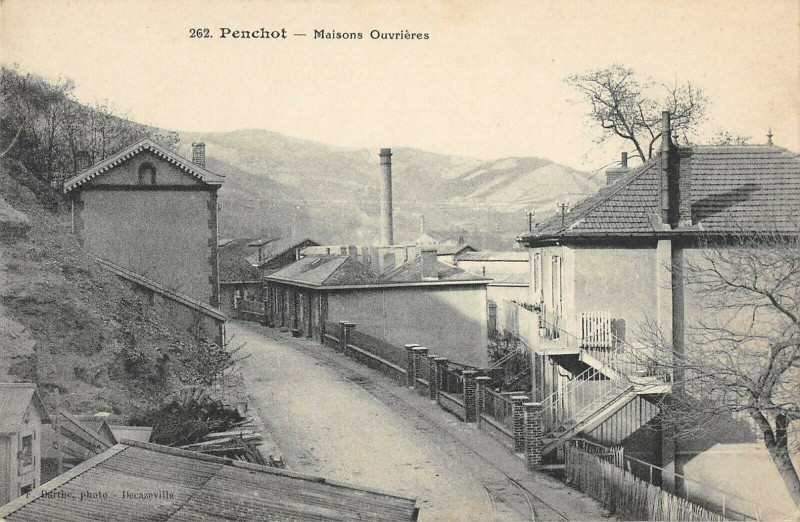 Carte postale ancienne Penchot Maisons Ouvrieres