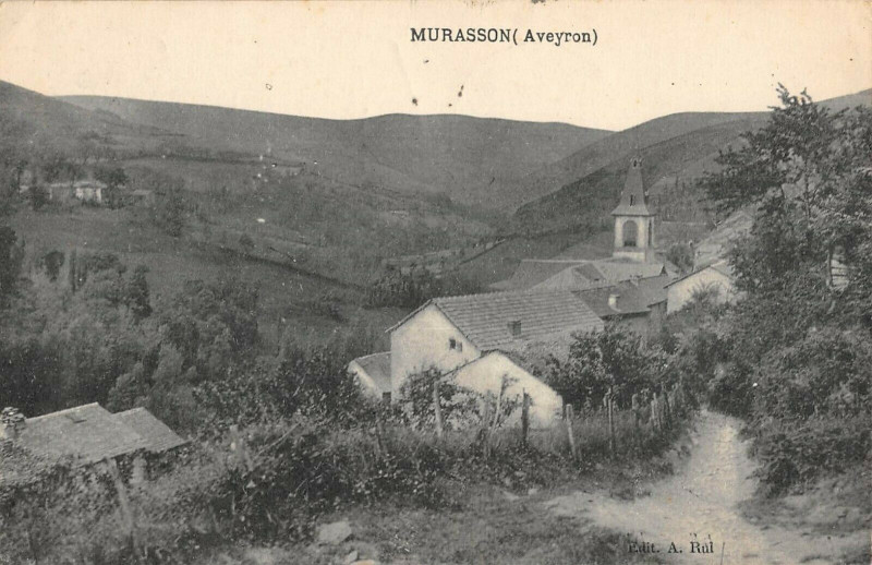 Carte postale ancienne Murasson Aveyron (cpa pas courante à Murasson