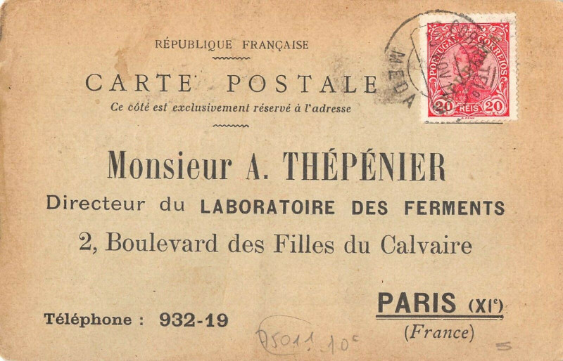 Carte postale ancienne Paris XIe Bd Des Filles Du Calvaire Comprimes De Bulgarine à Paris 11e