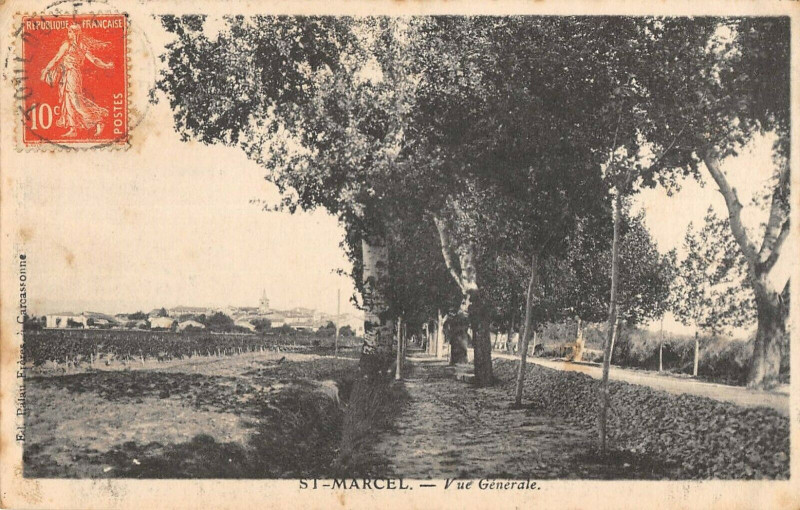 Carte postale ancienne Saint Marcel Vue Generale