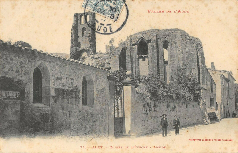 Carte postale ancienne Alet Ruines De L'Eveche Abside