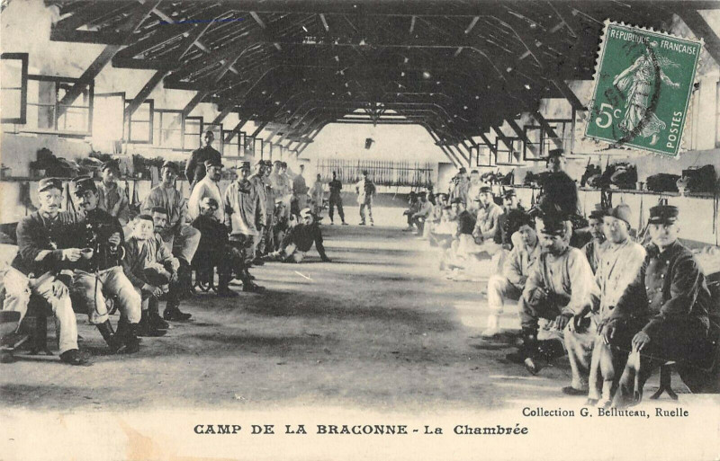 Carte postale ancienne Camp De La Braconne La Chambree