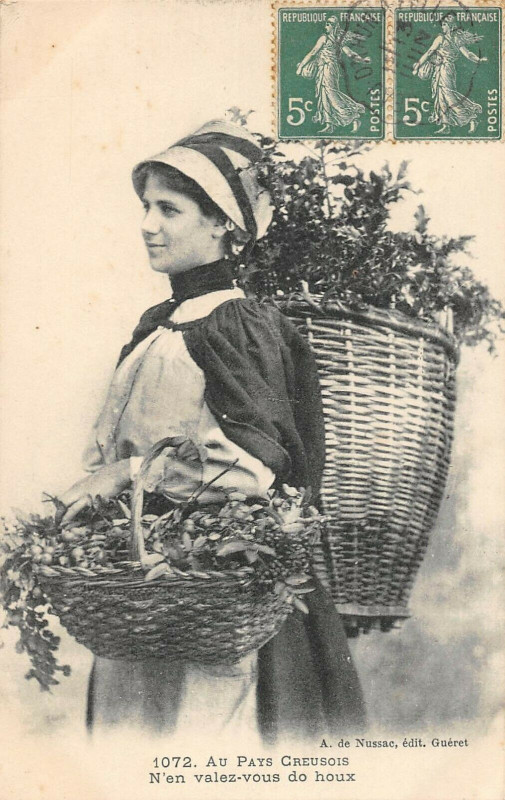 Carte postale ancienne Au Pays Creusois N'En Valez
