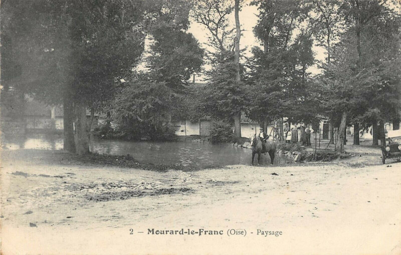 Carte postale ancienne Mourard Le Franc Paysage (cliché pas courant