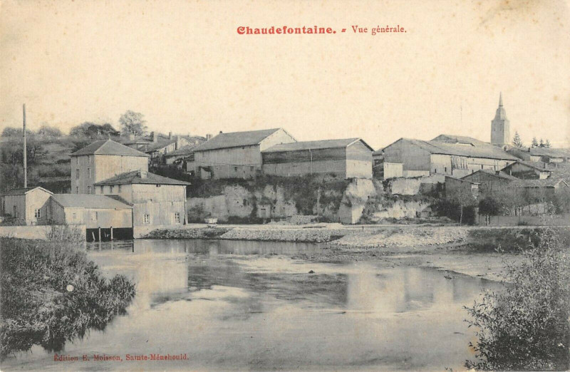 Carte postale ancienne Chaudefontaine Vue Generale à Chaudefontaine