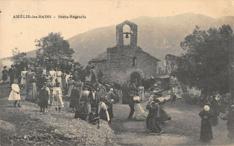 Carte postale ancienne Amelie Les Bains Santa Engracia
