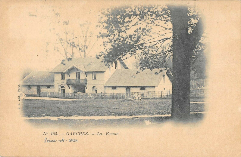 Carte postale ancienne La Ferme à Garches