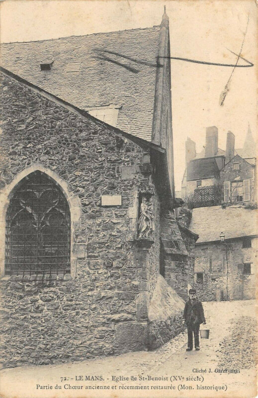 Carte postale ancienne Le Mans EgliseSaint-Benoist Partie Du Choeur au Mans