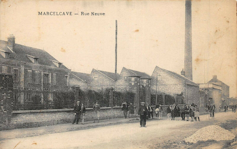 Carte postale ancienne Rue Neuve à Marcelcave