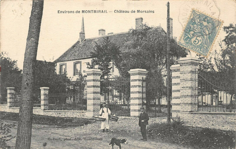 Carte postale ancienne Environs De Montmirail Chateau De Morsains à Montmirail