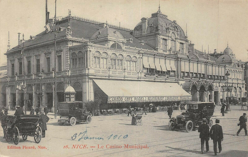Carte postale ancienne Nice Le Casino Municipal à Nice