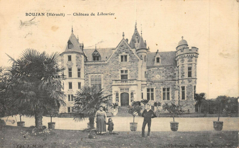 Carte postale ancienne Boujan Chateau De Libouriac