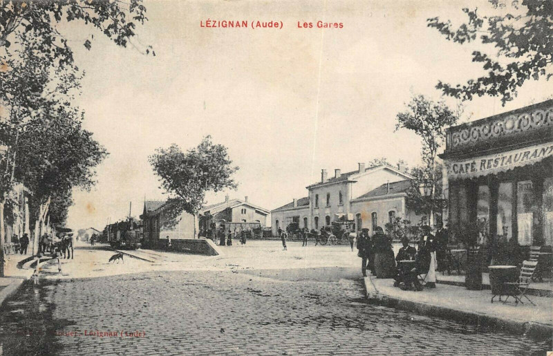 Carte postale ancienne Lezignan Les Gares