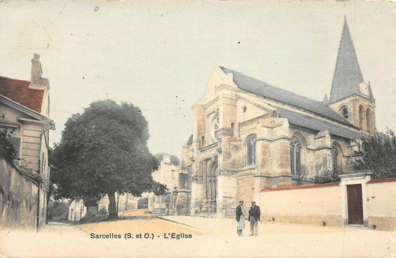 Carte postale ancienne Sarcelles L'Eglise à Sarcelles