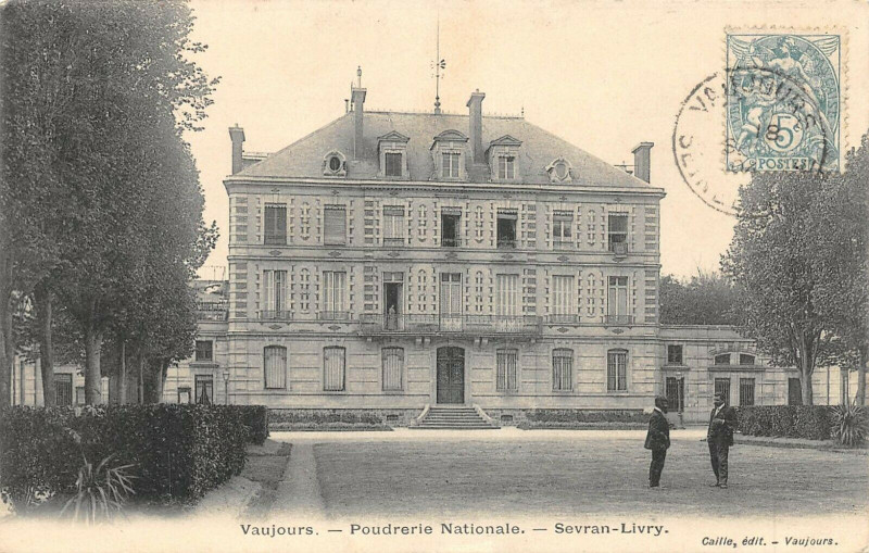 Carte postale ancienne Vaujours Poudrerie Nationale Sevran Livry à Vaujours