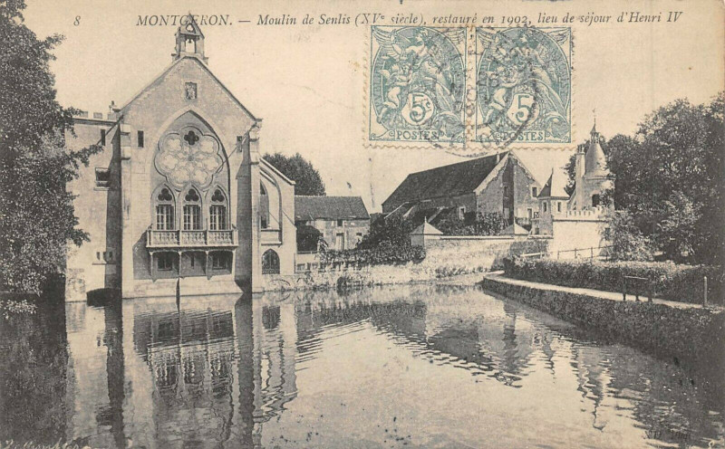 Carte postale ancienne Montgeron Moulin De Senlis à Montgeron