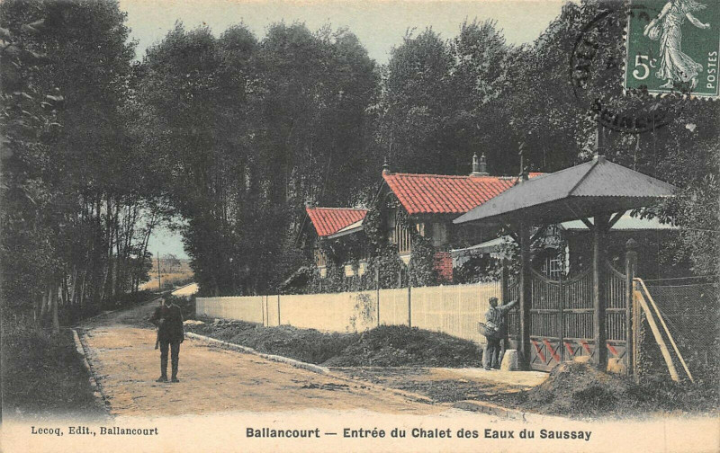 Carte postale ancienne Ballancourt Entree Du Chalet Des Eaux Du Saussay