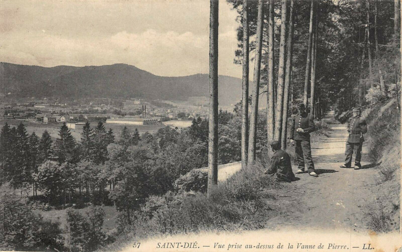Carte postale ancienne Saint Die Vue Prise Au Dessus De La Vanne De Pierre