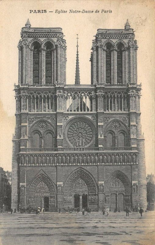 Carte postale ancienne Eglise Notre-Dame de Paris à Paris 4e