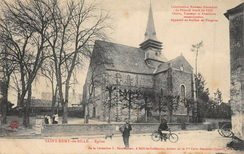Carte postale ancienne Saint Remy De Sille Eglise
