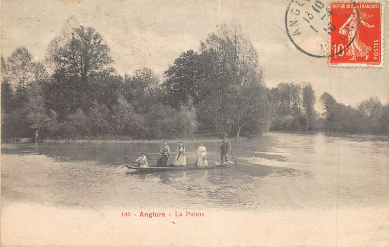 Carte postale ancienne Anglure La Pointe à Anglure