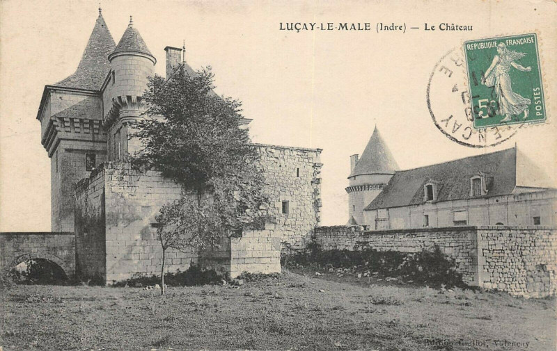 Carte postale ancienne Lucay Le Male Le Chateau