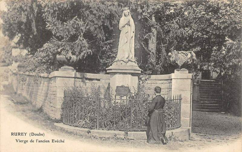 Carte postale ancienne Rurey Vierge De L'Ancien Eveche à Rurey