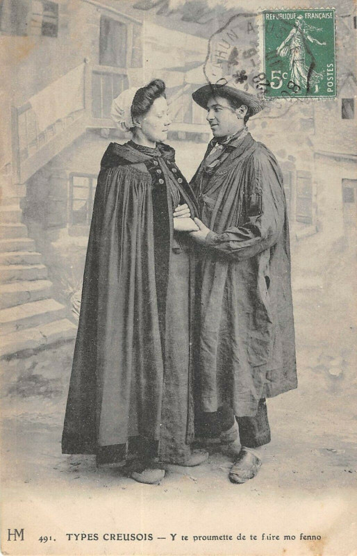 Carte postale ancienne Types Creusois Y Te Proumette