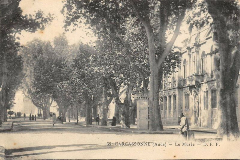 Carte postale ancienne Carcassonne Le Musee à Carcassonne