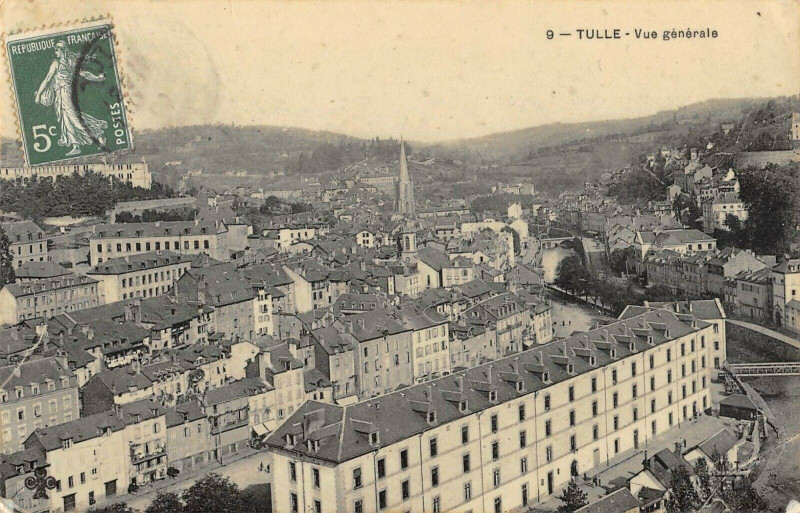Carte postale ancienne Tulle Vue Generale à Tulle