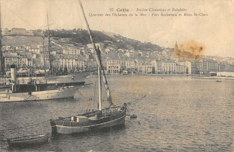 Carte postale ancienne Cette Quartier Des Pecheurs
