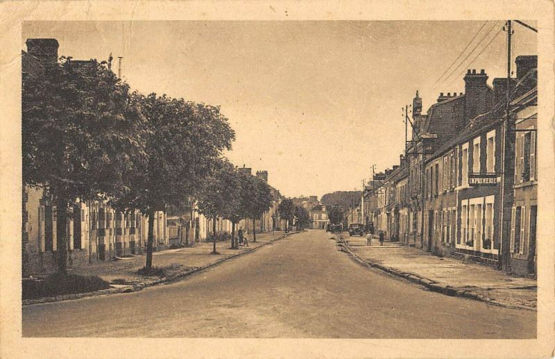 Carte postale ancienne Le Mesle Sur Sarthe Le Faubourg Du Loyer