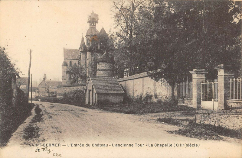 Carte postale ancienne Saint Germer Entree Du Chateau
