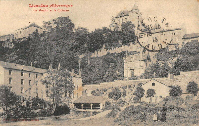 Carte postale ancienne Liverdun Le Moulin Et Le Chateau à Liverdun