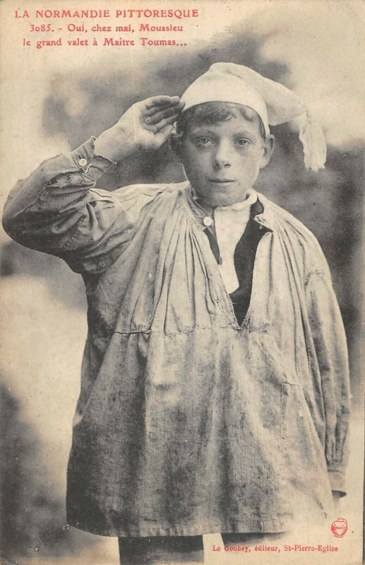 Carte postale ancienne La Normandie Pittoresque Oui Chez Me Moussieu