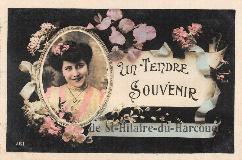 Carte postale ancienne Un Tendre Souvenir De Saint Hilaire Du Harcouet