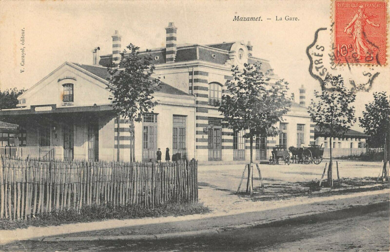 Carte postale ancienne Mazamet La Gare à Mazamet
