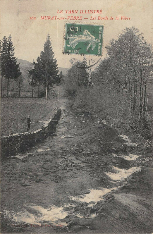 Carte postale ancienne Murat Sur Vebre Les Bords De La Vebre