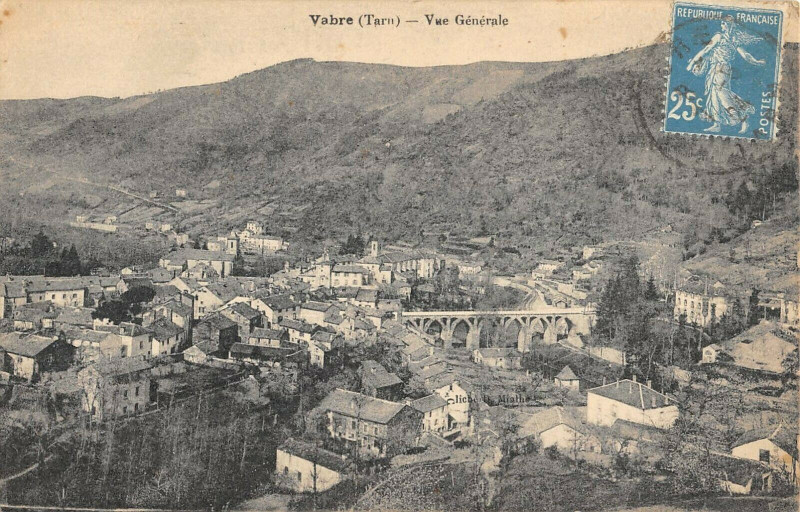 Carte postale ancienne Vabre Vue Generale à Vabre